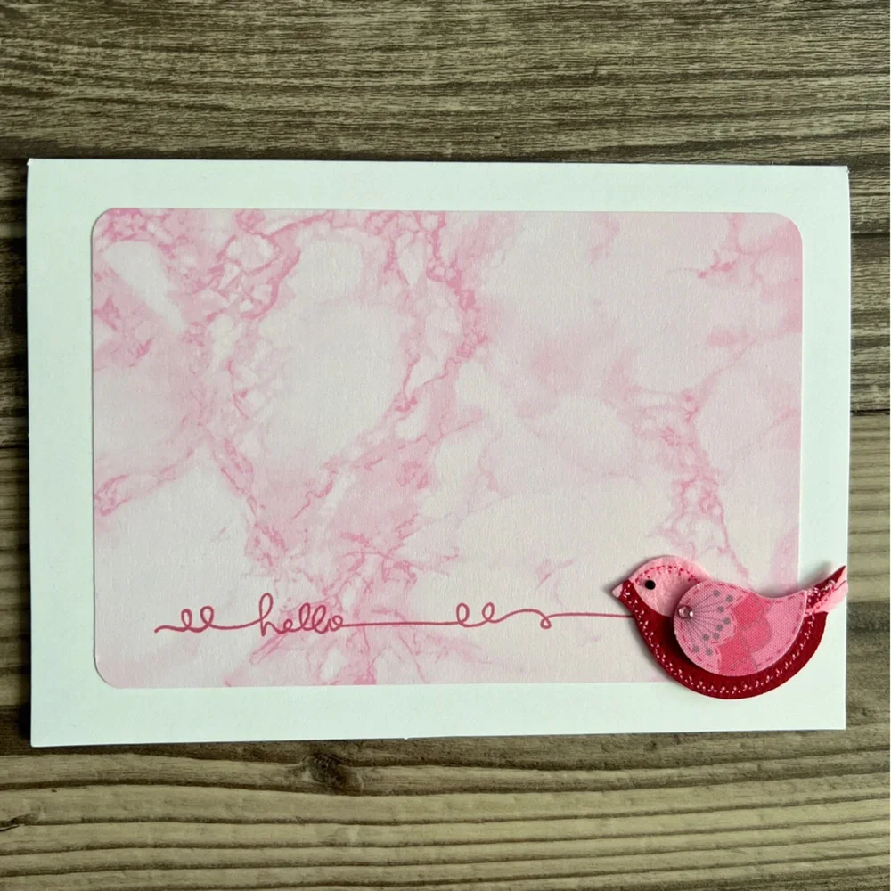 Handmade Greeting Cards Thinking of You & Hello Set of 10 5” x 7” With Envelopes